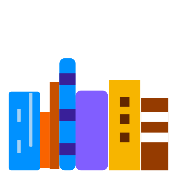SVG Colorful books vector image