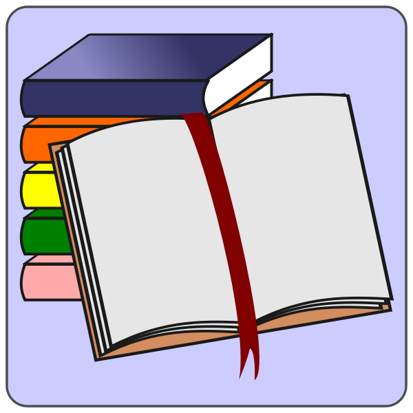 SVG Colorful books with ribbon