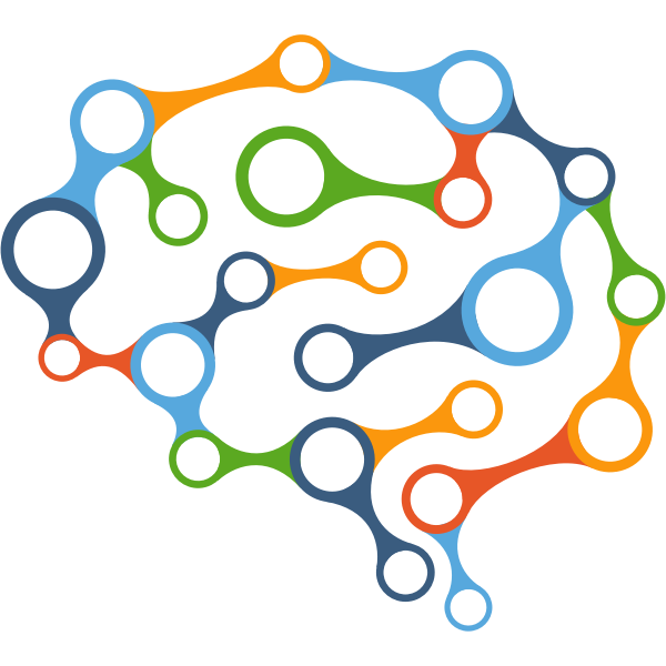 SVG Colorful brain