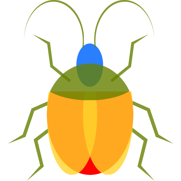 SVG Colorful bug