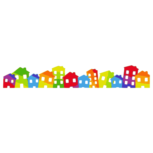 SVG Colorful buildings