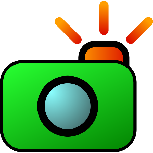 SVG Colorful camera and photos icon vector illustration