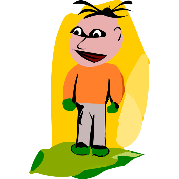 SVG Colorful cartoon guy