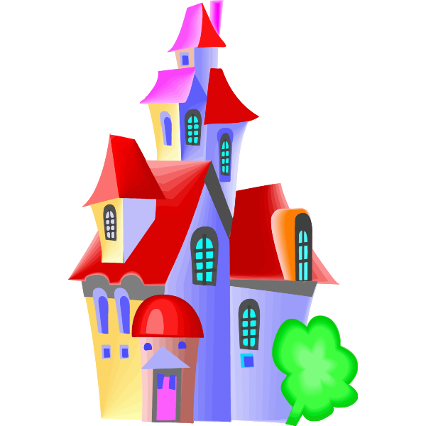 SVG Colorful castle