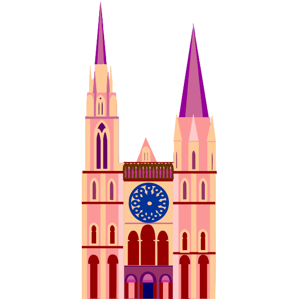 SVG Colorful cathedral