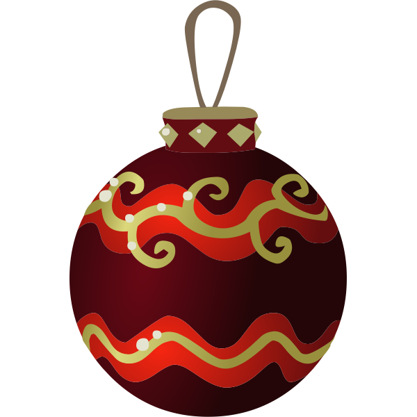 SVG Colorful Christmas tree ball vector illustration