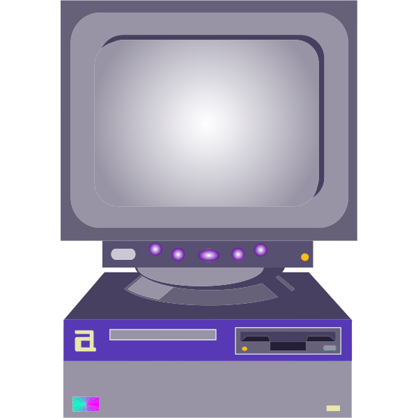 SVG Colorful computer
