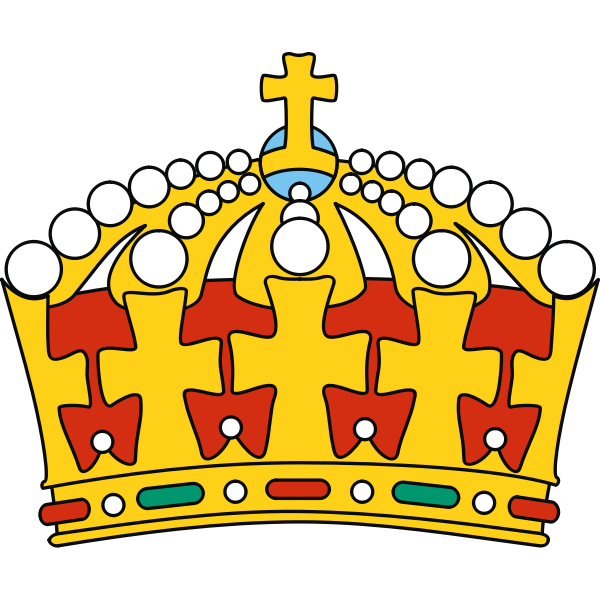 SVG Colorful crown