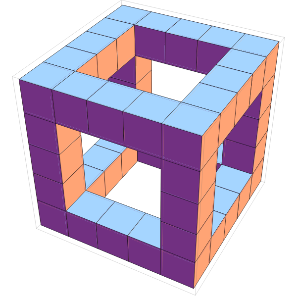SVG Colorful cube