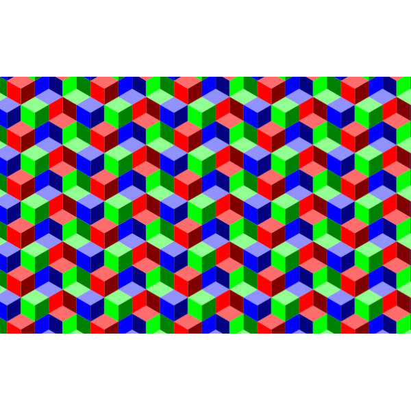 SVG Colorful cube pattern