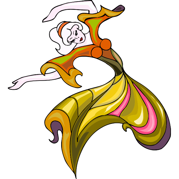 SVG Colorful dancing move