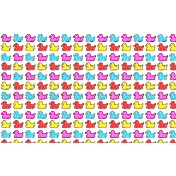 SVG Colorful ducks pattern