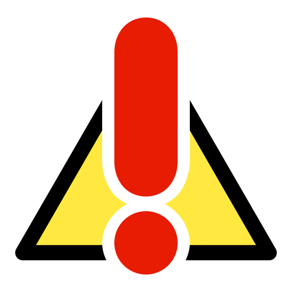 SVG Colorful exclamation