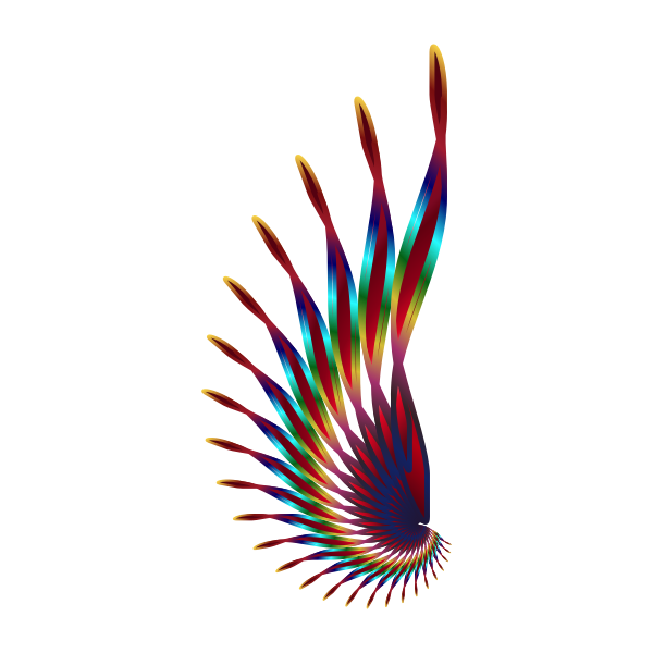 SVG Colorful feather