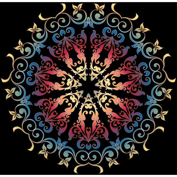 SVG Colorful Floral Design 19