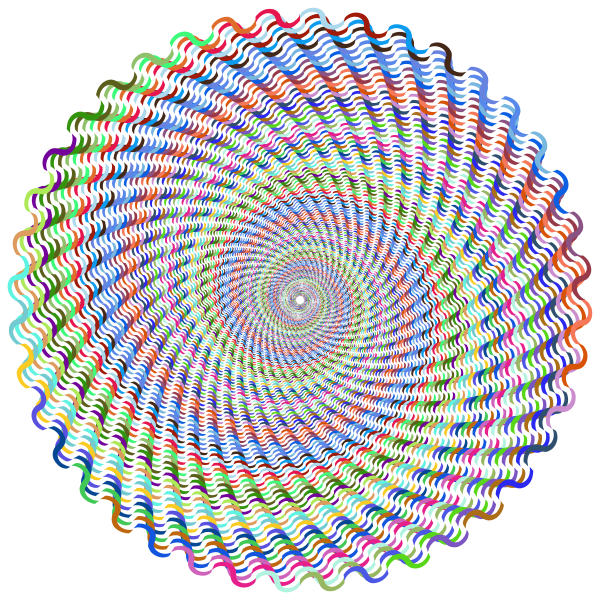 SVG Colorful floral whirlpool