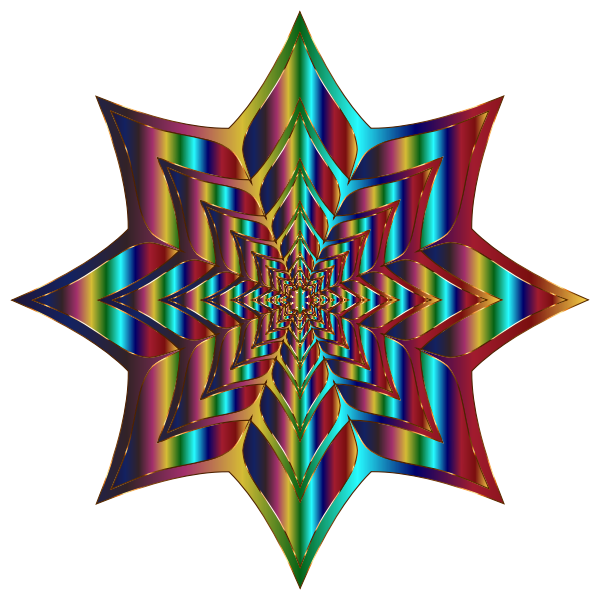 SVG Colorful Flower Silhouette 7 Variation 2