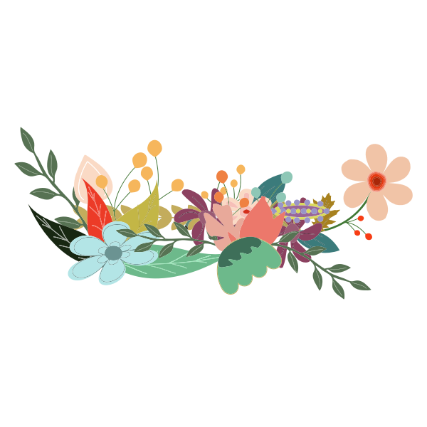 SVG Colorful flowers