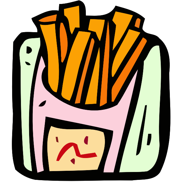 SVG Colorful french fries