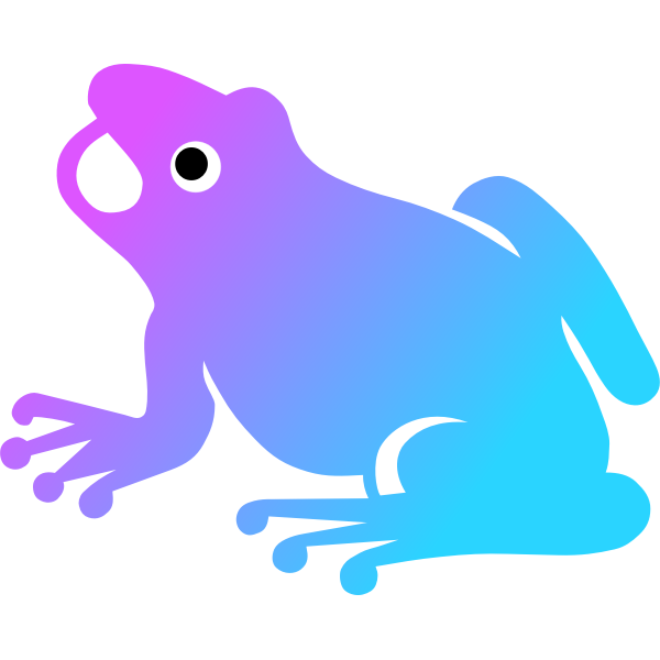 SVG Colorful frog
