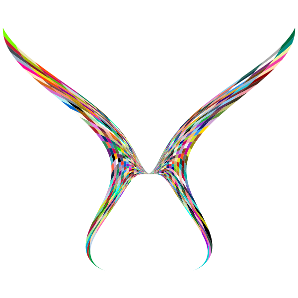 SVG Colorful Geometric Butterfly 5