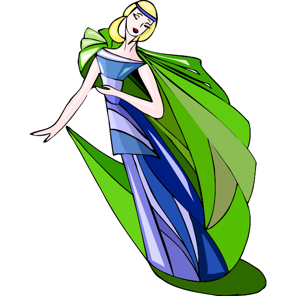 SVG Colorful godess