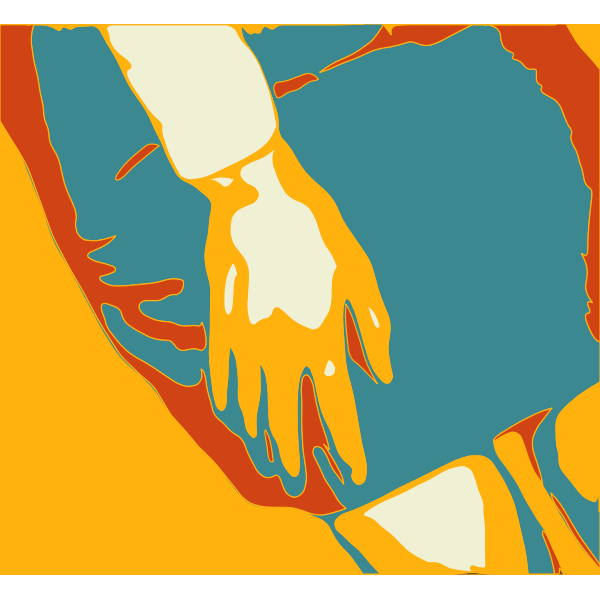 SVG Colorful hand image