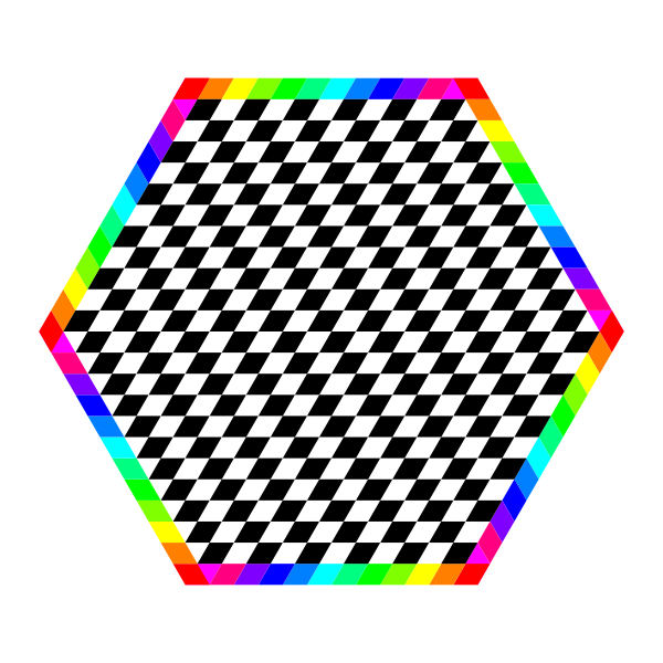 SVG Colorful hexagon