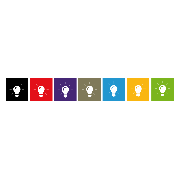 SVG Colorful idea icons