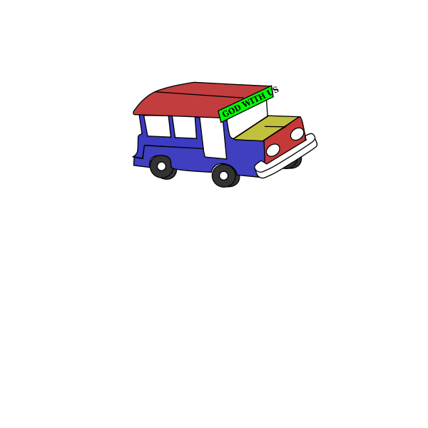 SVG Colorful jeepney