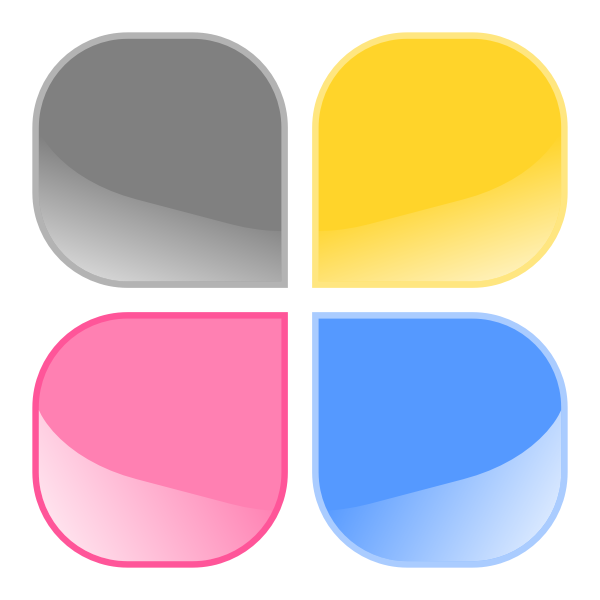 SVG Colorful jelly buttons