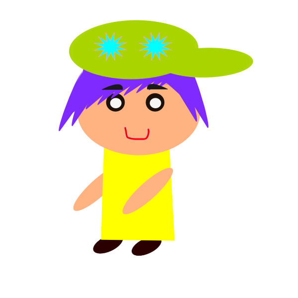 SVG Colorful kid sketch
