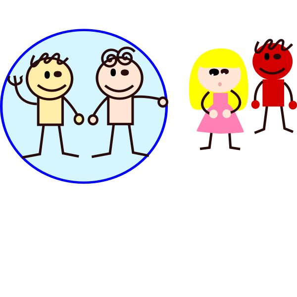 SVG Colorful kids illustration