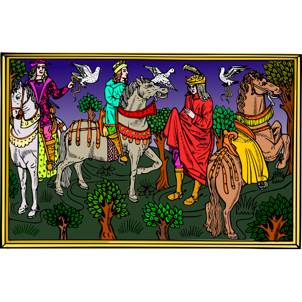 SVG Colorful kings
