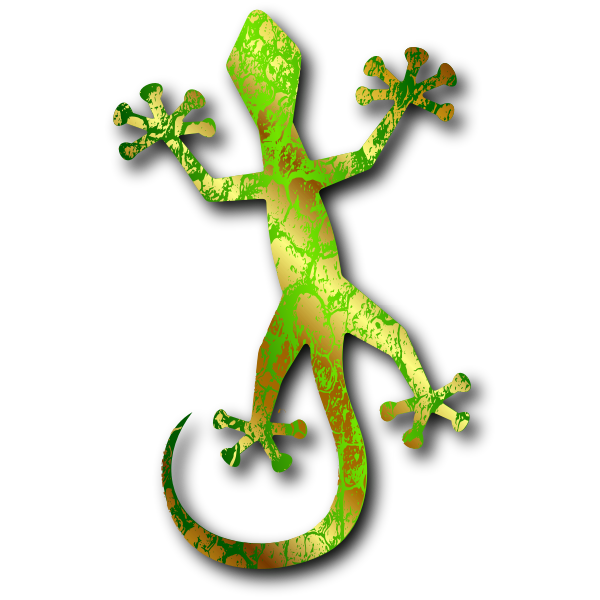 SVG Colorful lizard vector