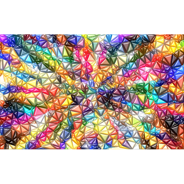 SVG Colorful Low Poly Wallpaper Enhanced
