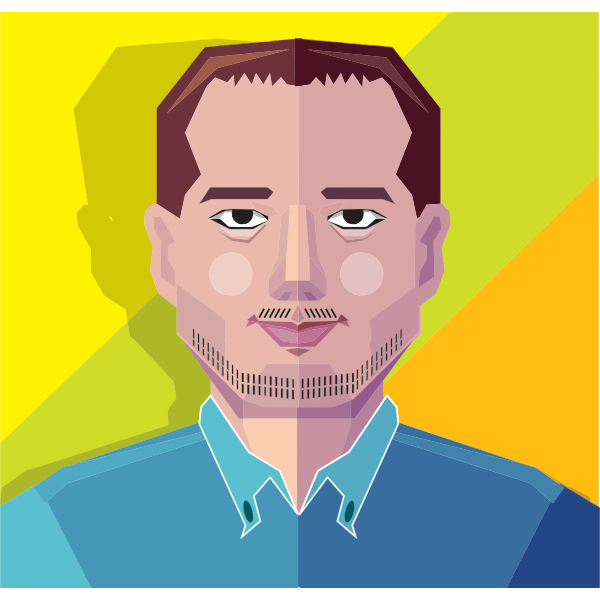 SVG Colorful male vector image