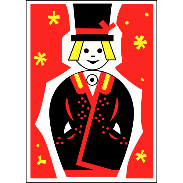 SVG Colorful matchbox label