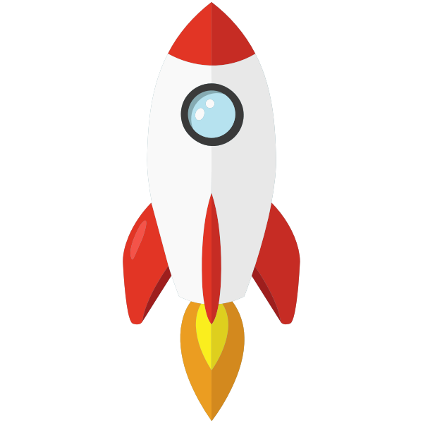 SVG Colorful missle vector image