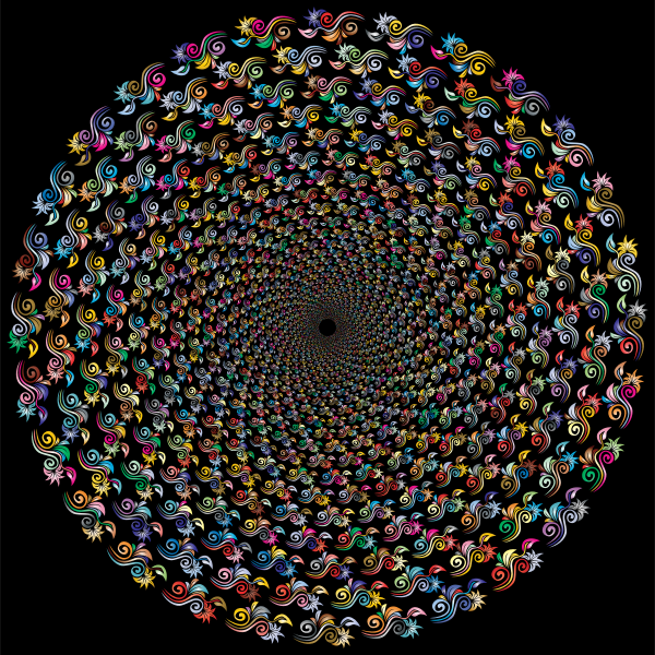 SVG Colorful motif in circle