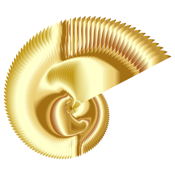 SVG Colorful Nautilus Line Art 3