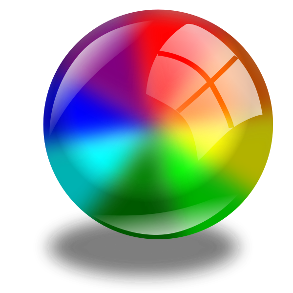 SVG Colorful orb vector graphics