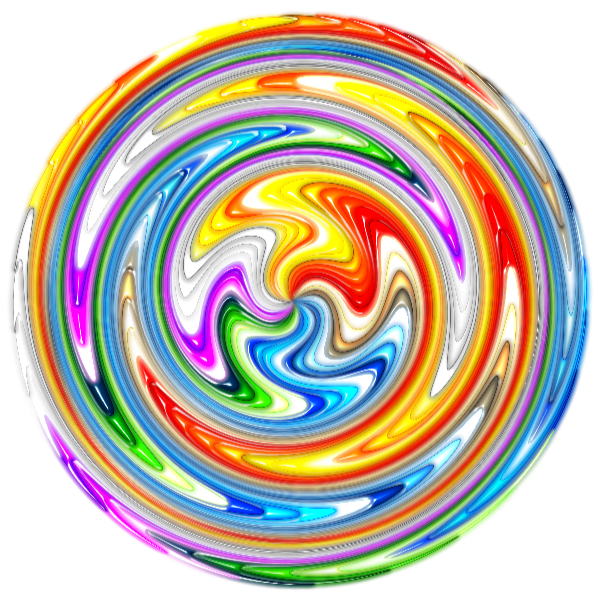 SVG Colorful Paint Swirls Variation 2