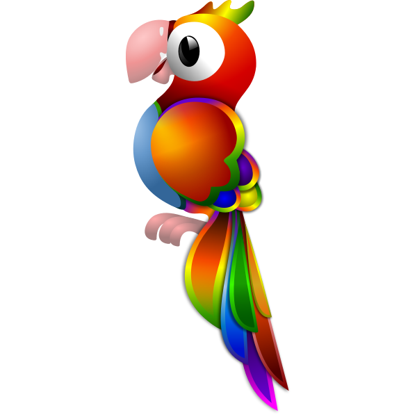 SVG Colorful parrot
