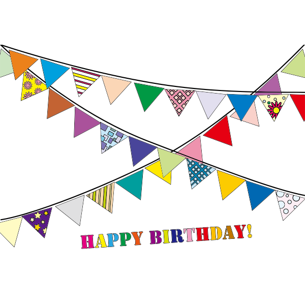SVG Colorful party banners