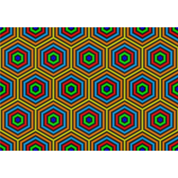 SVG Colorful pattern of hexagons