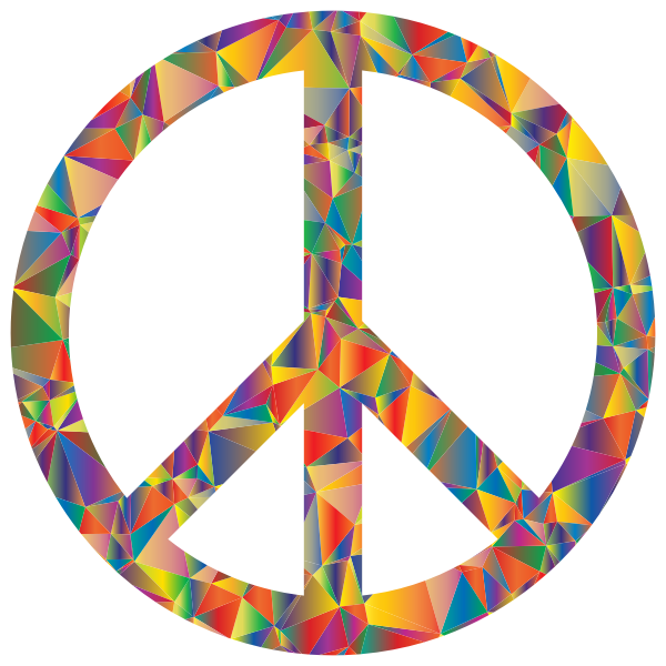 SVG Colorful peace symbol