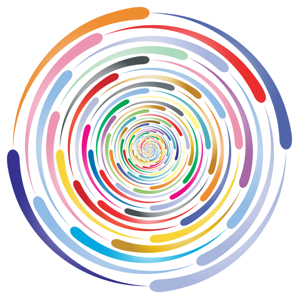 SVG Colorful prismatic circle
