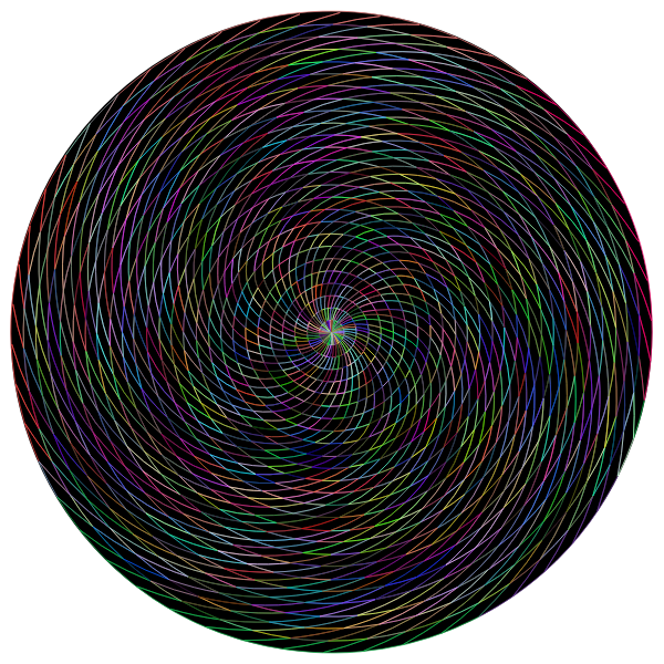 SVG Colorful prismatic vortex