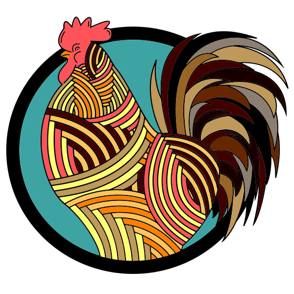 SVG Colorful rooster